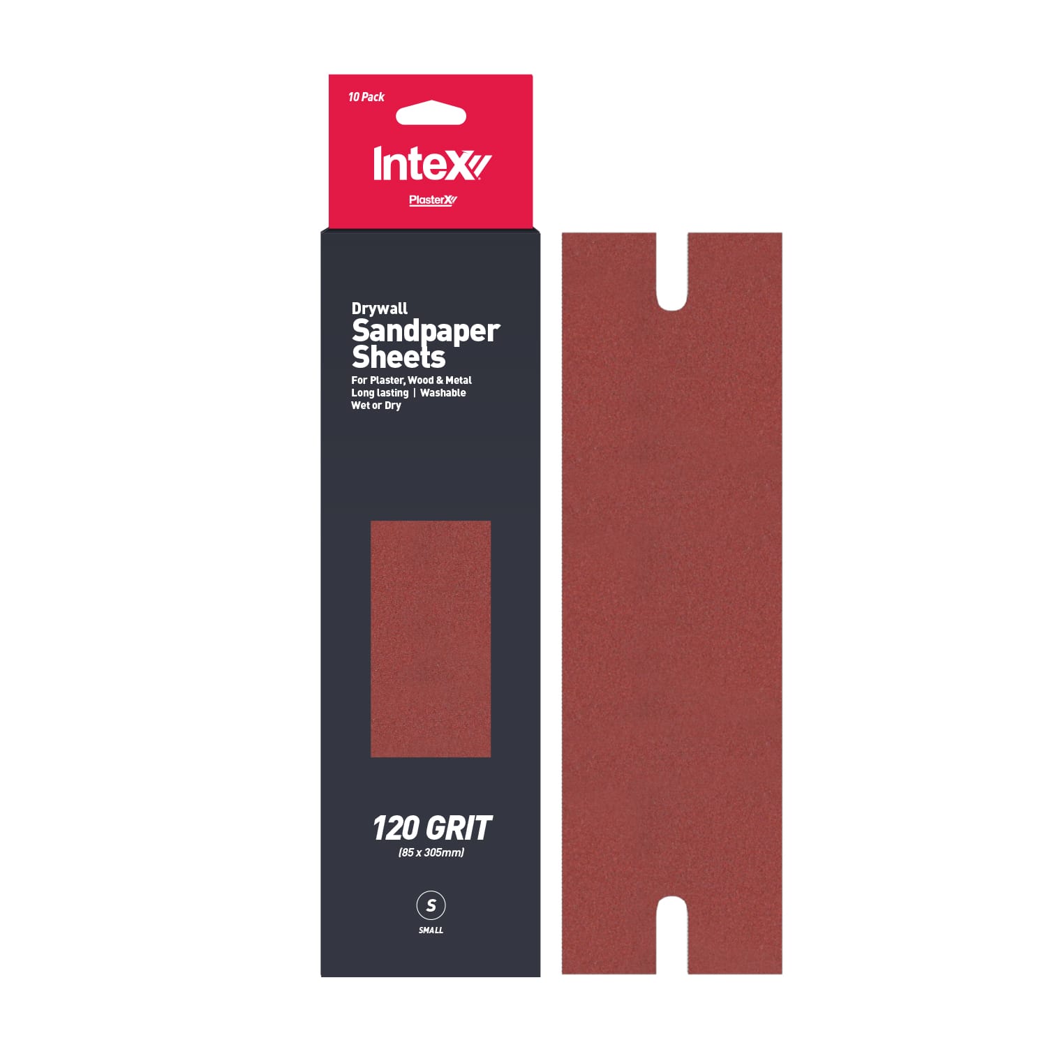 PlasterX® Small Slotted Sandpaper Sheets